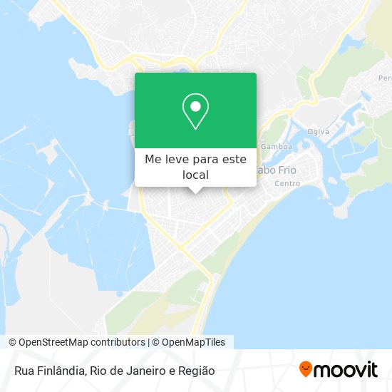 Rua Finlândia mapa