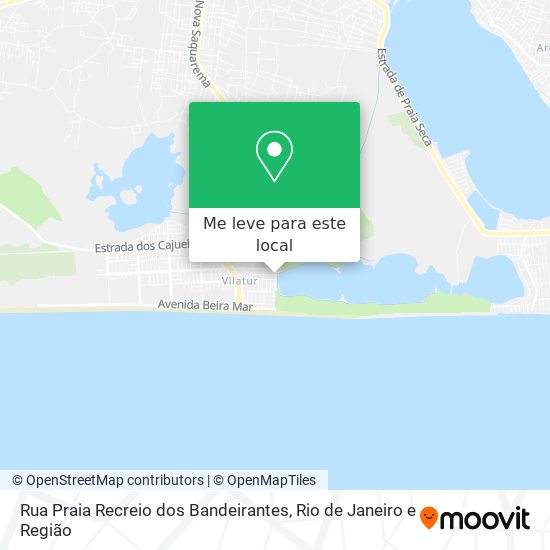 Rua Praia Recreio dos Bandeirantes mapa