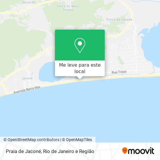 Praia de Jaconé mapa