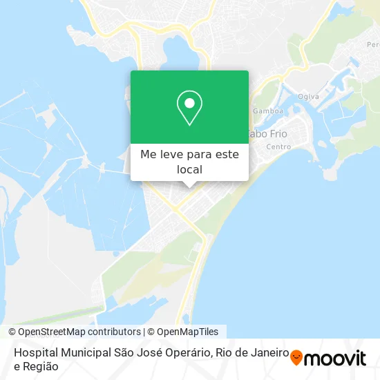Hospital Municipal São José Operário mapa
