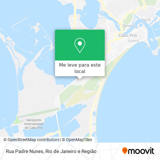 Rua Padre Nunes mapa