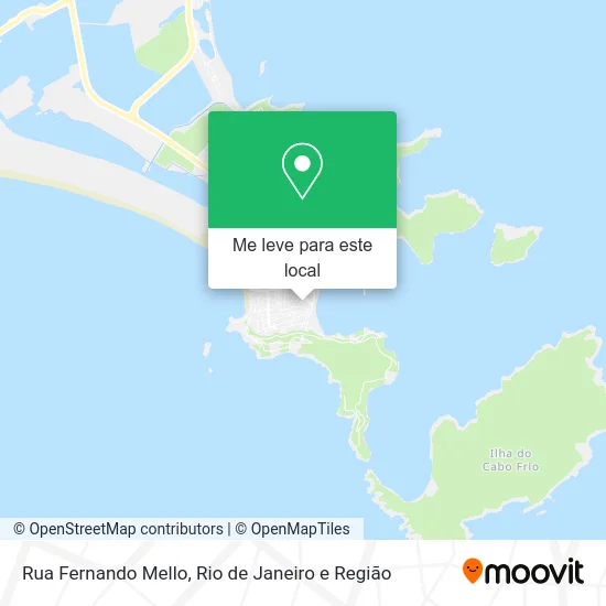 Rua Fernando Mello mapa