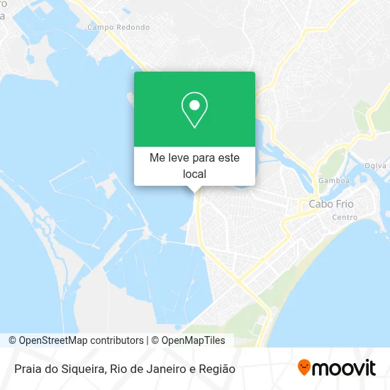 Praia do Siqueira mapa