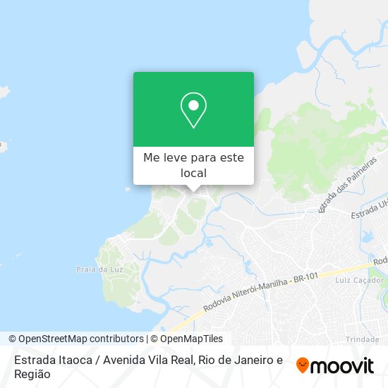 Estrada Itaoca / Avenida Vila Real mapa