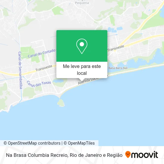 Na Brasa Columbia Recreio mapa