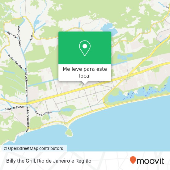 Billy the Grill, Rua Laudelino de Aguiar Recreio dos Bandeirantes Rio de Janeiro-RJ 22790-370 mapa