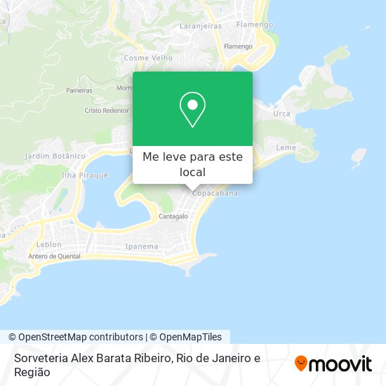 Sorveteria Alex Barata Ribeiro mapa