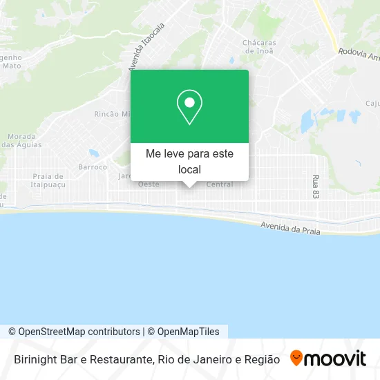 Birinight Bar e Restaurante mapa