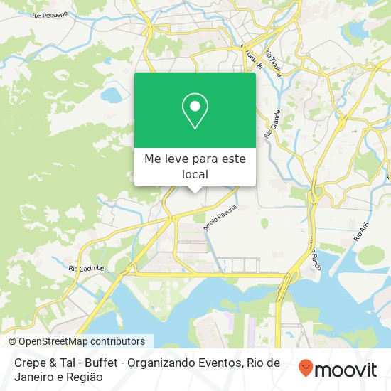 Crepe & Tal - Buffet - Organizando Eventos, Rua Mandina Curicica Rio de Janeiro-RJ 22780-530 mapa