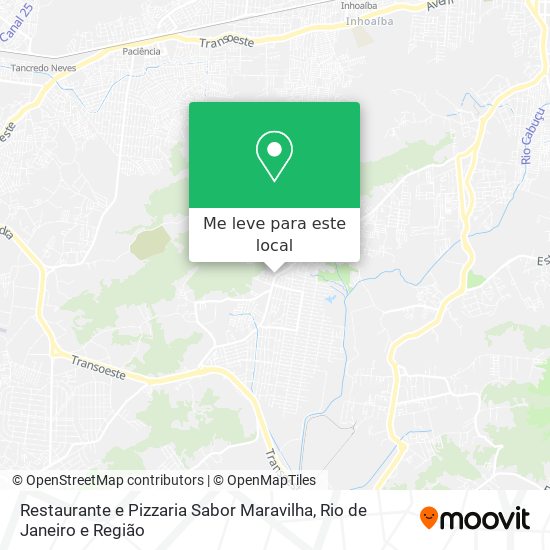 Restaurante e Pizzaria Sabor Maravilha mapa