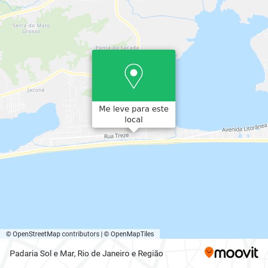 Padaria Sol e Mar mapa
