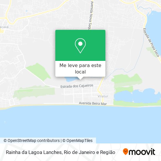 Rainha da Lagoa Lanches mapa