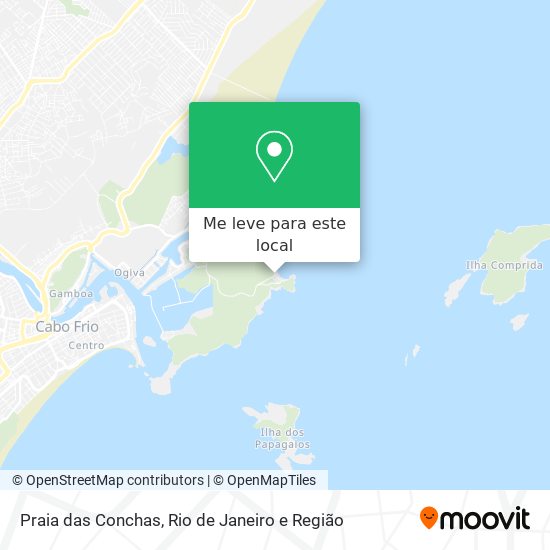 Praia das Conchas mapa