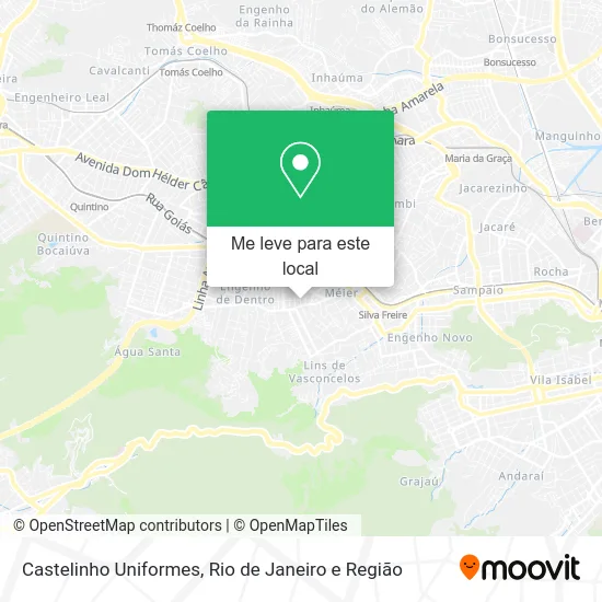 Castelinho Uniformes mapa