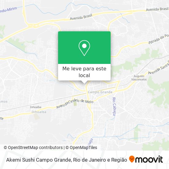 Akemi Sushi Campo Grande mapa