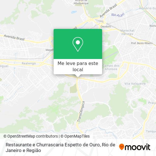 Restaurante e Churrascaria Espetto de Ouro mapa