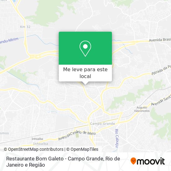 Restaurante Bom Galeto - Campo Grande mapa