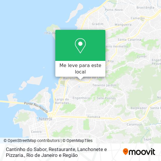 Cantinho do Sabor, Restaurante, Lanchonete e Pizzaria. mapa