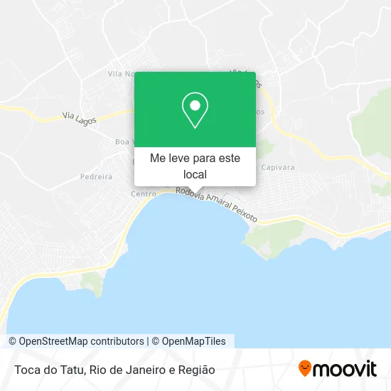 Toca do Tatu mapa