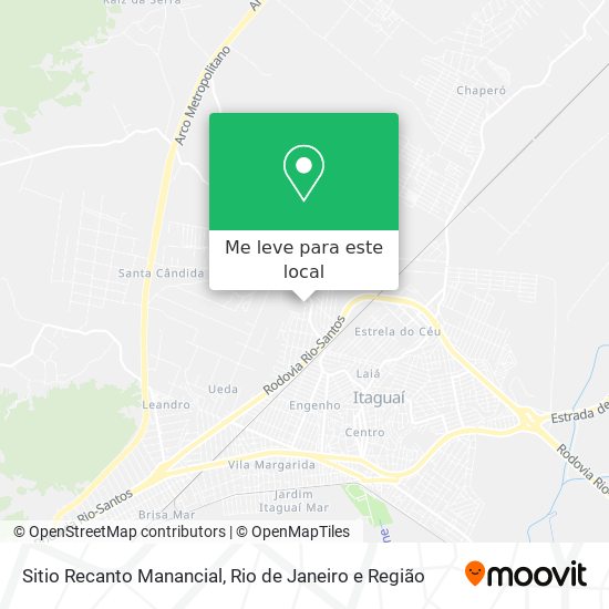 Sitio Recanto Manancial mapa