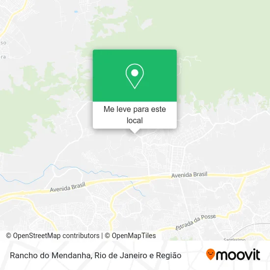 Rancho do Mendanha mapa