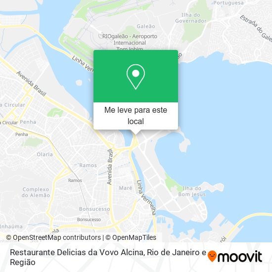 Restaurante Delicias da Vovo Alcina mapa