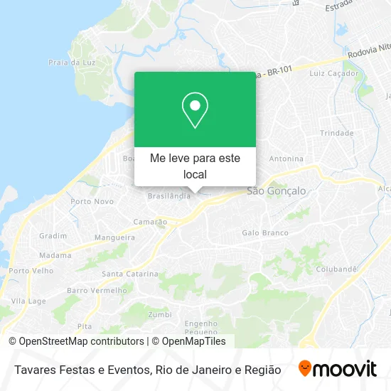 Tavares Festas e Eventos mapa