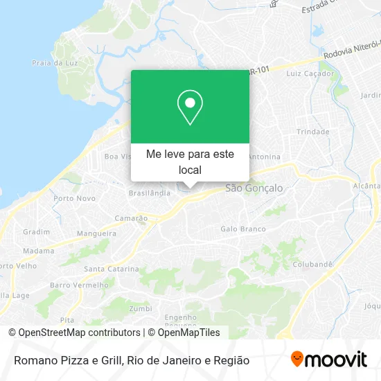 Romano Pizza e Grill mapa