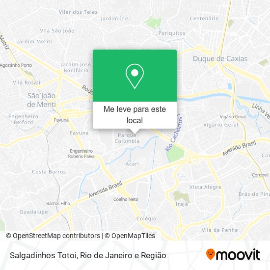 Salgadinhos Totoi mapa