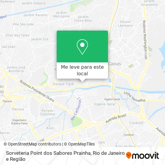 Sorveteria Point dos Sabores Prainha mapa