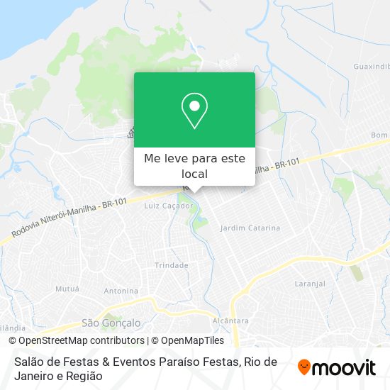 Salão de Festas & Eventos Paraíso Festas mapa