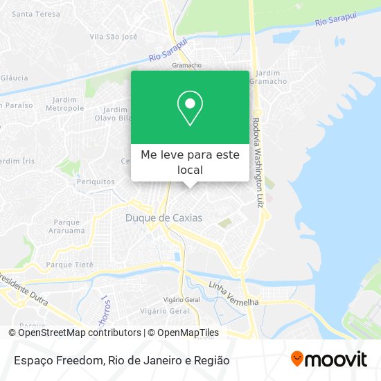 Espaço Freedom mapa