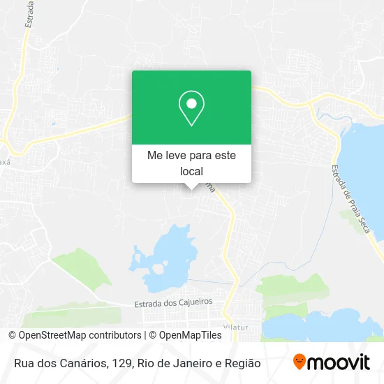 Rua dos Canários, 129 mapa
