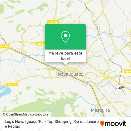 Lug's Nova Iguaçu / RJ - Top Shopping mapa