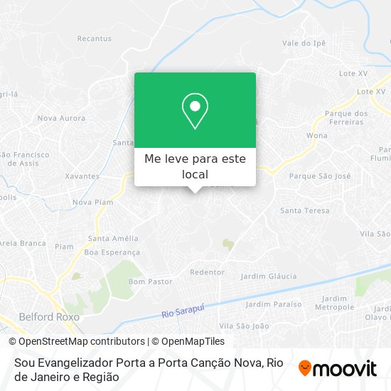 Sou Evangelizador Porta a Porta Canção Nova mapa