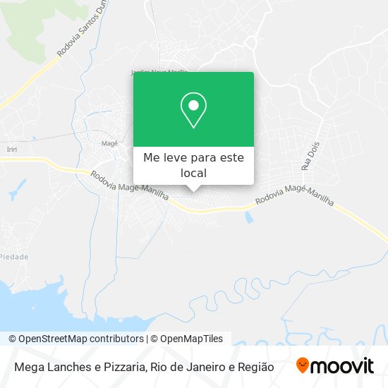 Mega Lanches e Pizzaria mapa