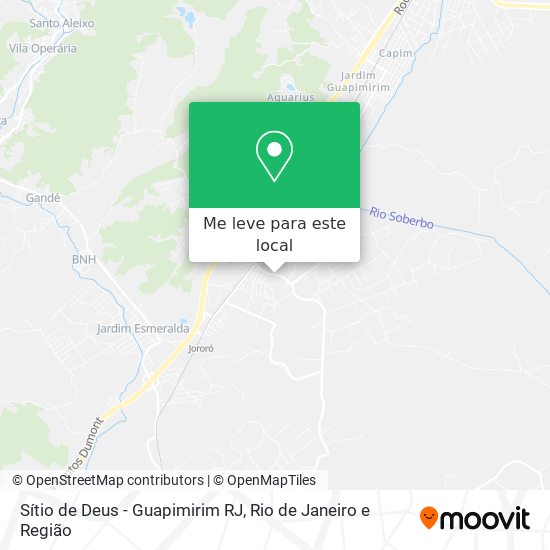 Sítio de Deus - Guapimirim RJ mapa