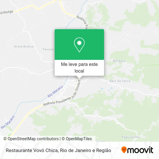 Restaurante Vovó Chica mapa