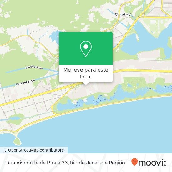 Rua Visconde de Pirajá 23 mapa