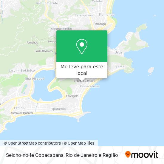 Seicho-no-Ie Copacabana mapa