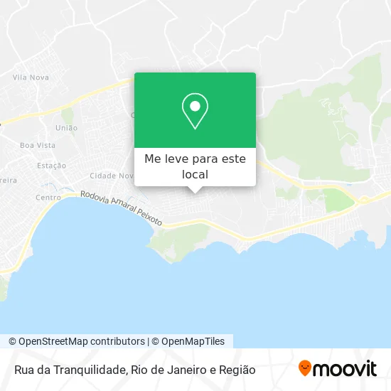 Rua da Tranquilidade mapa