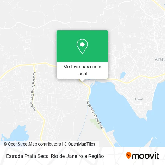 Estrada Praia Seca mapa