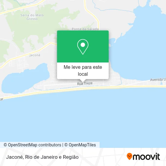 Jaconé mapa