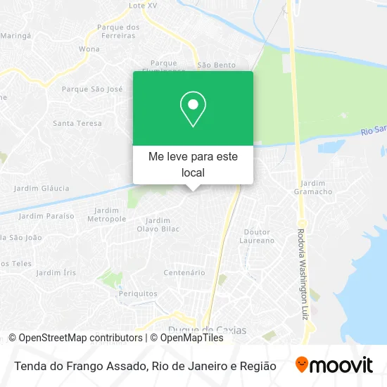 Tenda do Frango Assado mapa