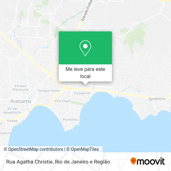 Rua Agatha Christie mapa