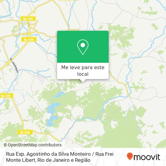 Rua Exp. Agostinho da Silva Monteiro / Rua Frei Monte Libert mapa