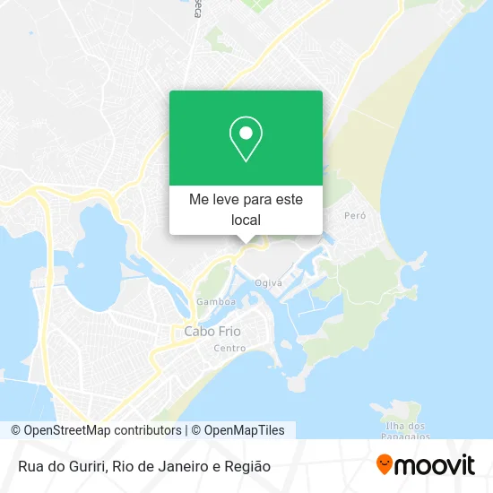 Rua do Guriri mapa