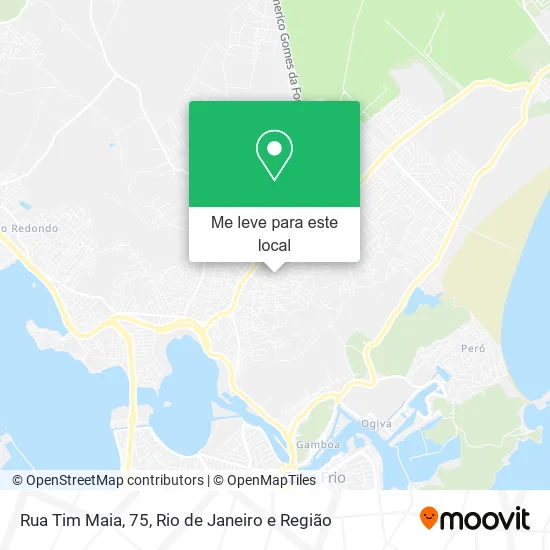 Rua Tim Maia, 75 mapa