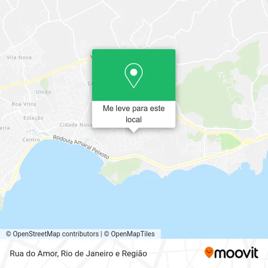 Rua do Amor mapa