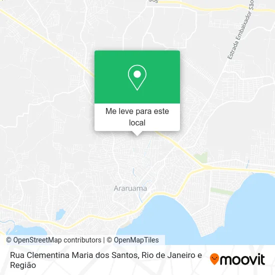 Rua Clementina Maria dos Santos mapa